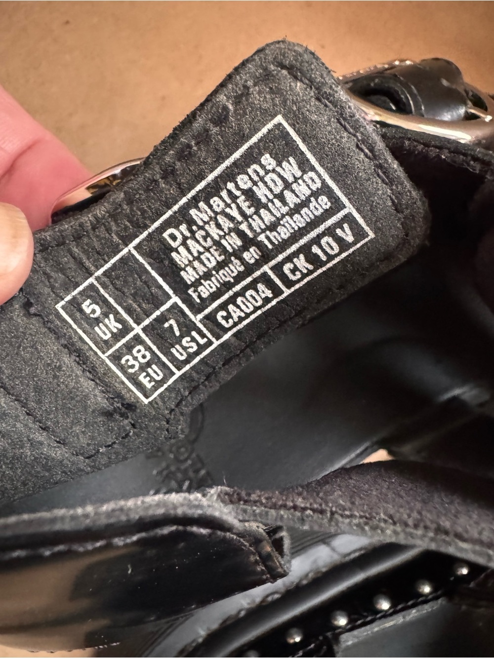 Dr Martens Mackaye Hardware Black Buttero Leather Strap Sandals. Size UK5/US7 - Picture 7 of 7